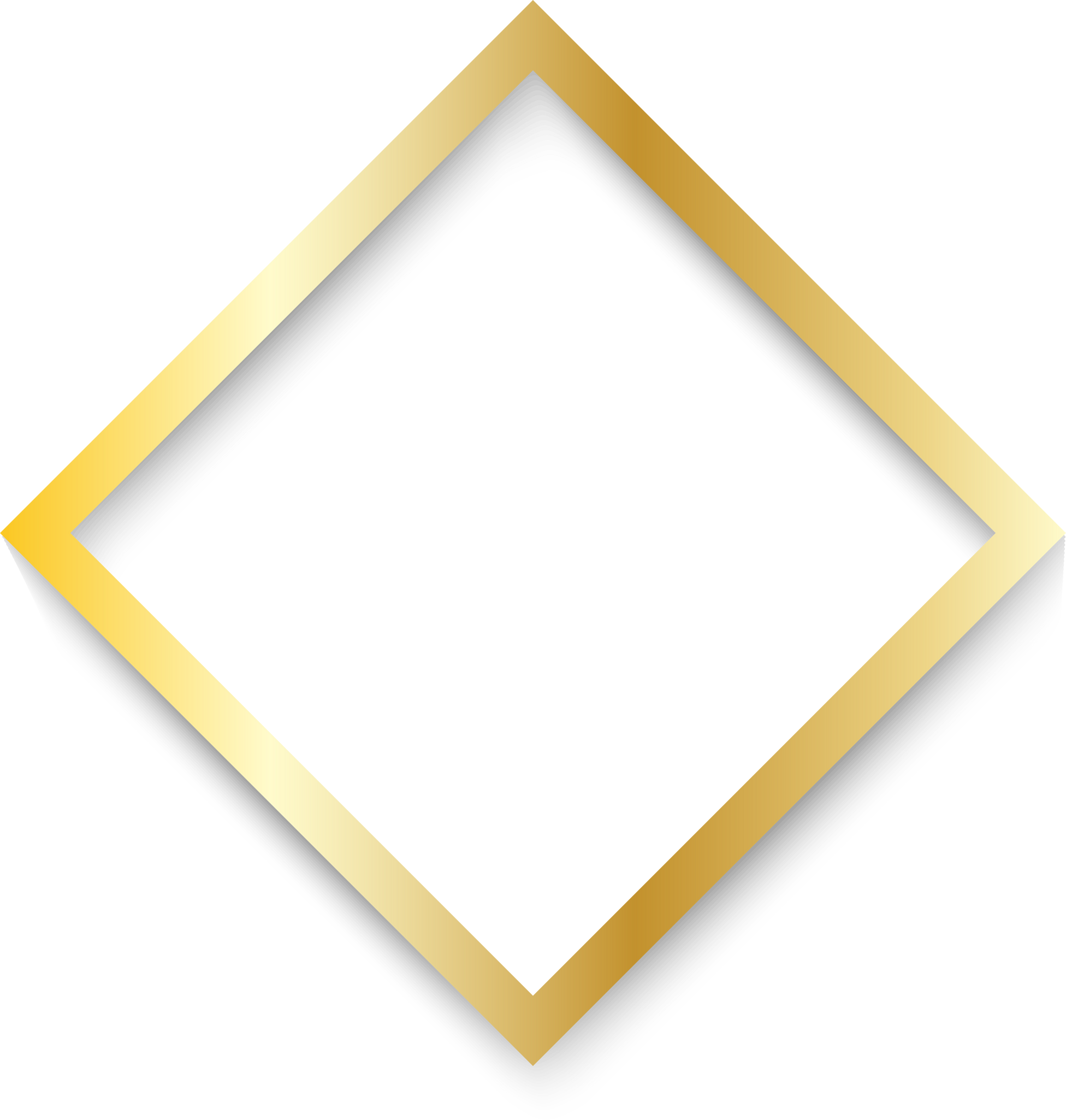 golden rhombus frame